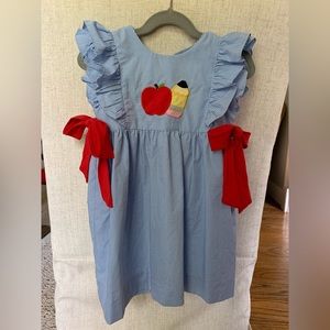 Stitchy Fish Back to School Appliqué Dress